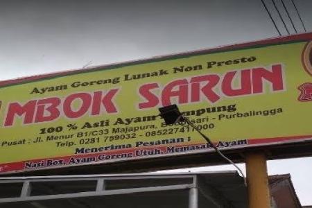 RUMAH MAKAN MBOK  SARUN  AYAM TULA