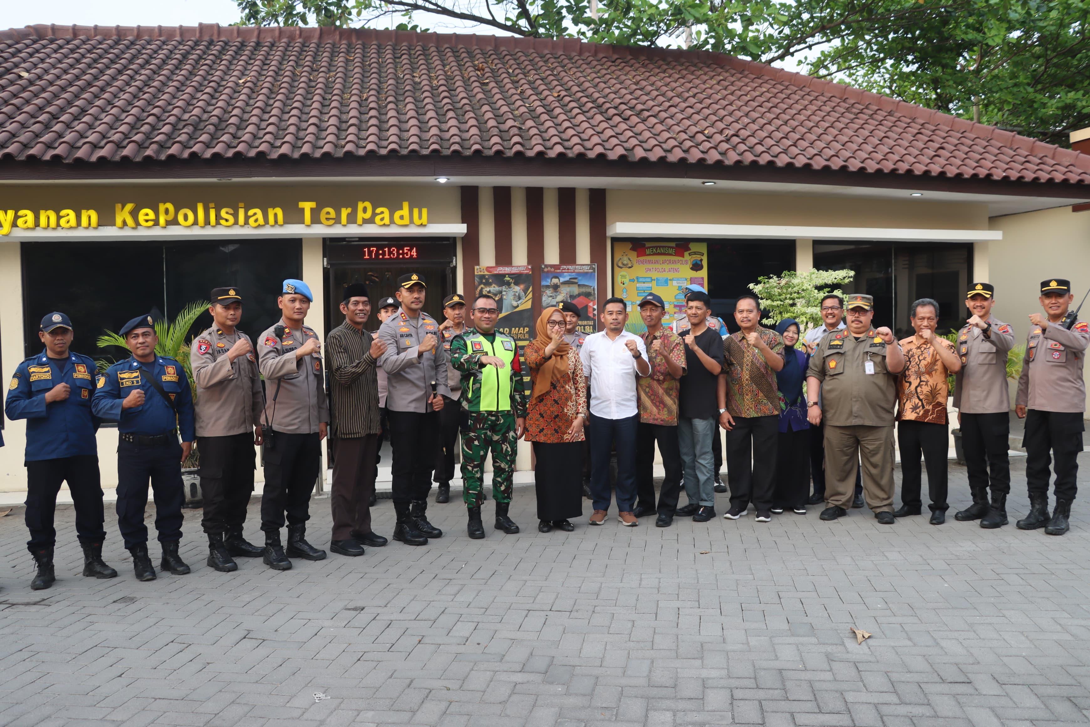 Forkopimda Demak Laksanakan Patroli di Obyek Vital dan Beri Dukungan Terhadap Petugas 