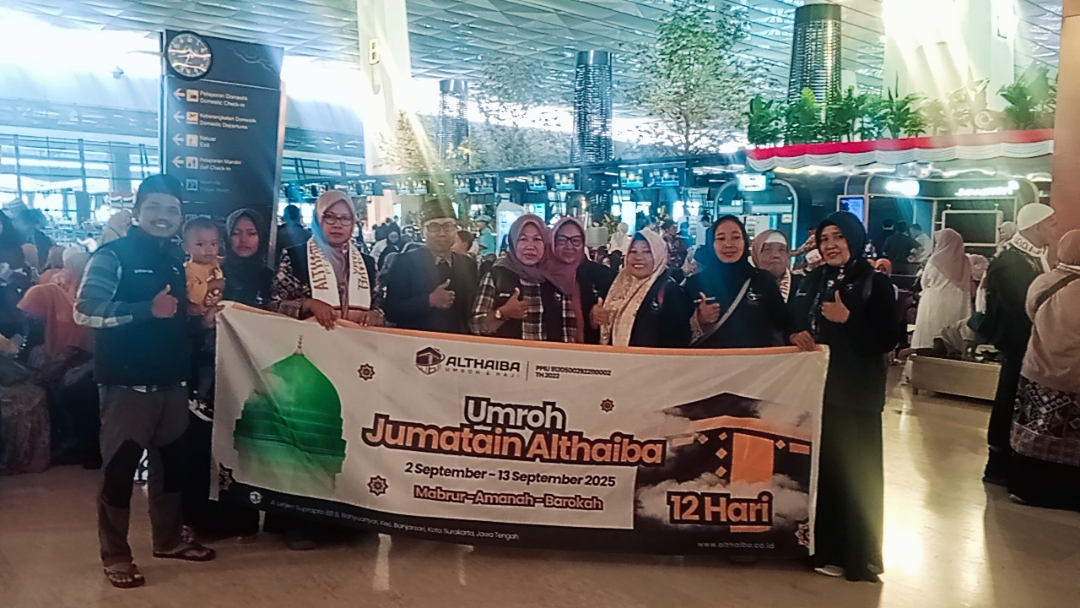 Pelepasan Jemaah Umroh Agen Tour And Travel Al Thaiba Kloter 2 September 2025 berlangsung Khidmat