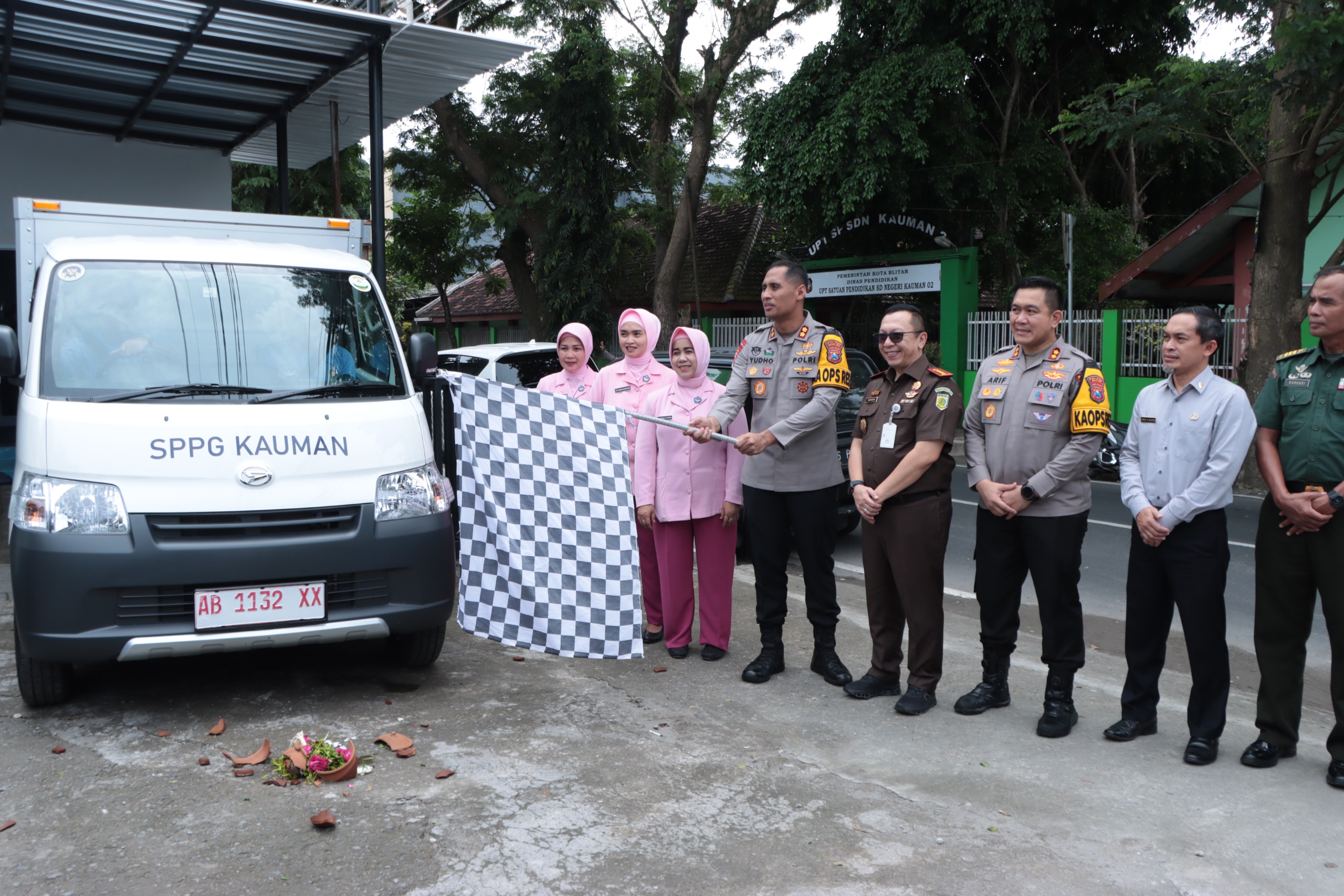Kapolres Blitar Kota Launching SPPG di Kelurahan Kauman